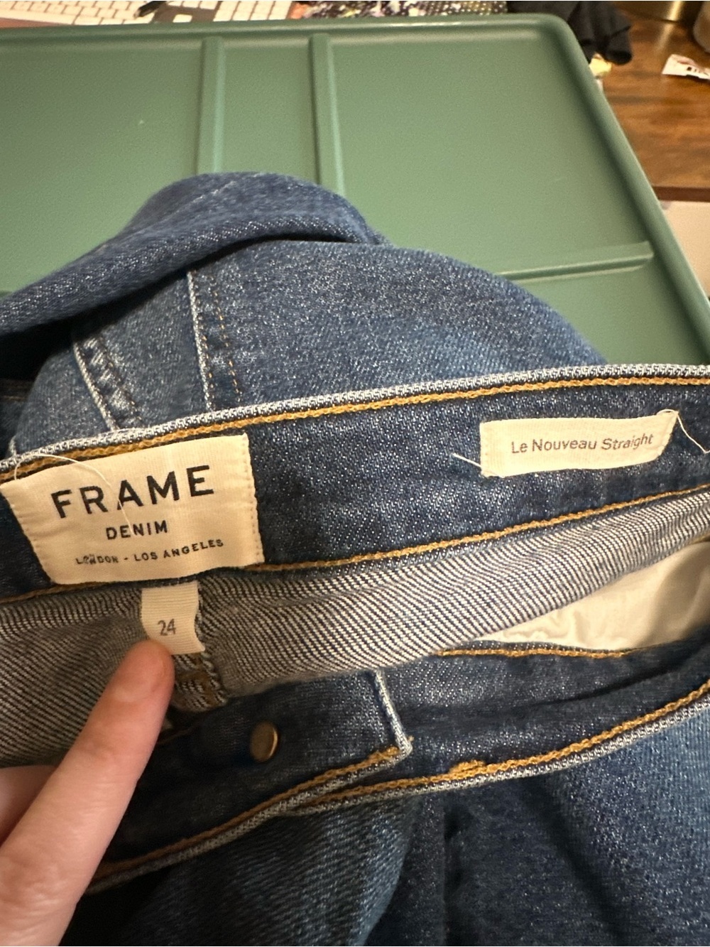 Frame Denim Le Nouveau Straight-Leg Jeans Granby wash size 24 - Picture 4 of 9